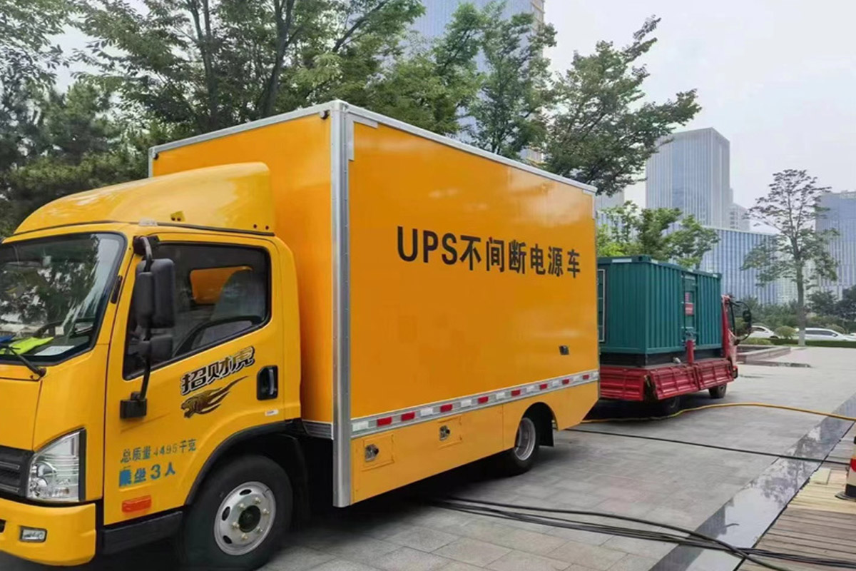 凌海发电机租赁施工现场